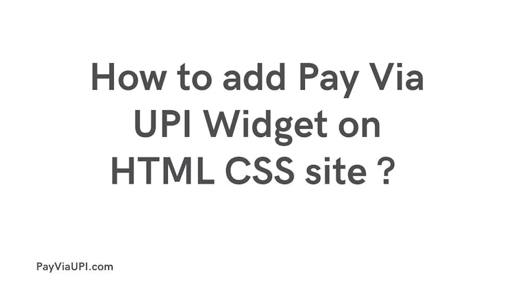 HTML CSS: How to add UPI qrcode widget on html css site